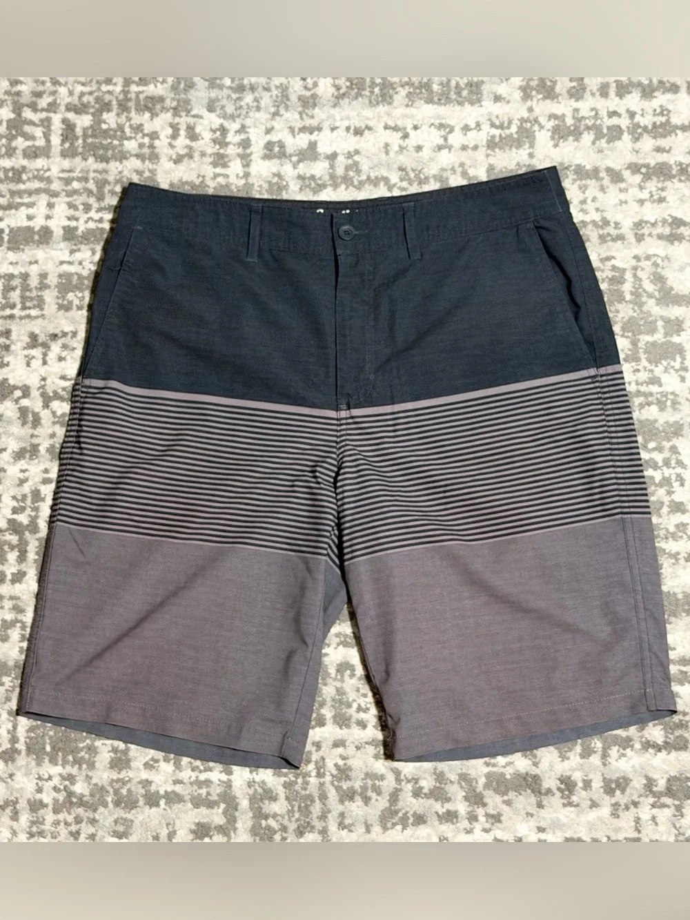 Goodfellow & Co Men’s Black and Grey Board Shorts, Size - L (34)